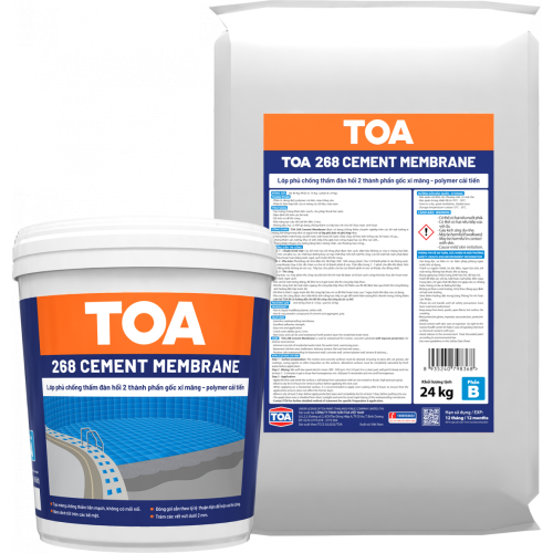 Chống thấm 2 thành phần gốc xi măng TOA 258 & 268 CEMENT MEMBRANE